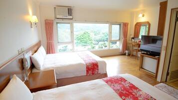 Quadruple Room, 2 Double Beds, Mountain View, Poolside | View from room