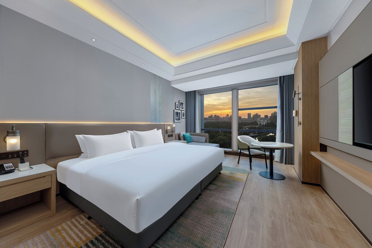 Habitación Premium | Ropa de cama de alta calidad, edredones de plumas, caja fuerte