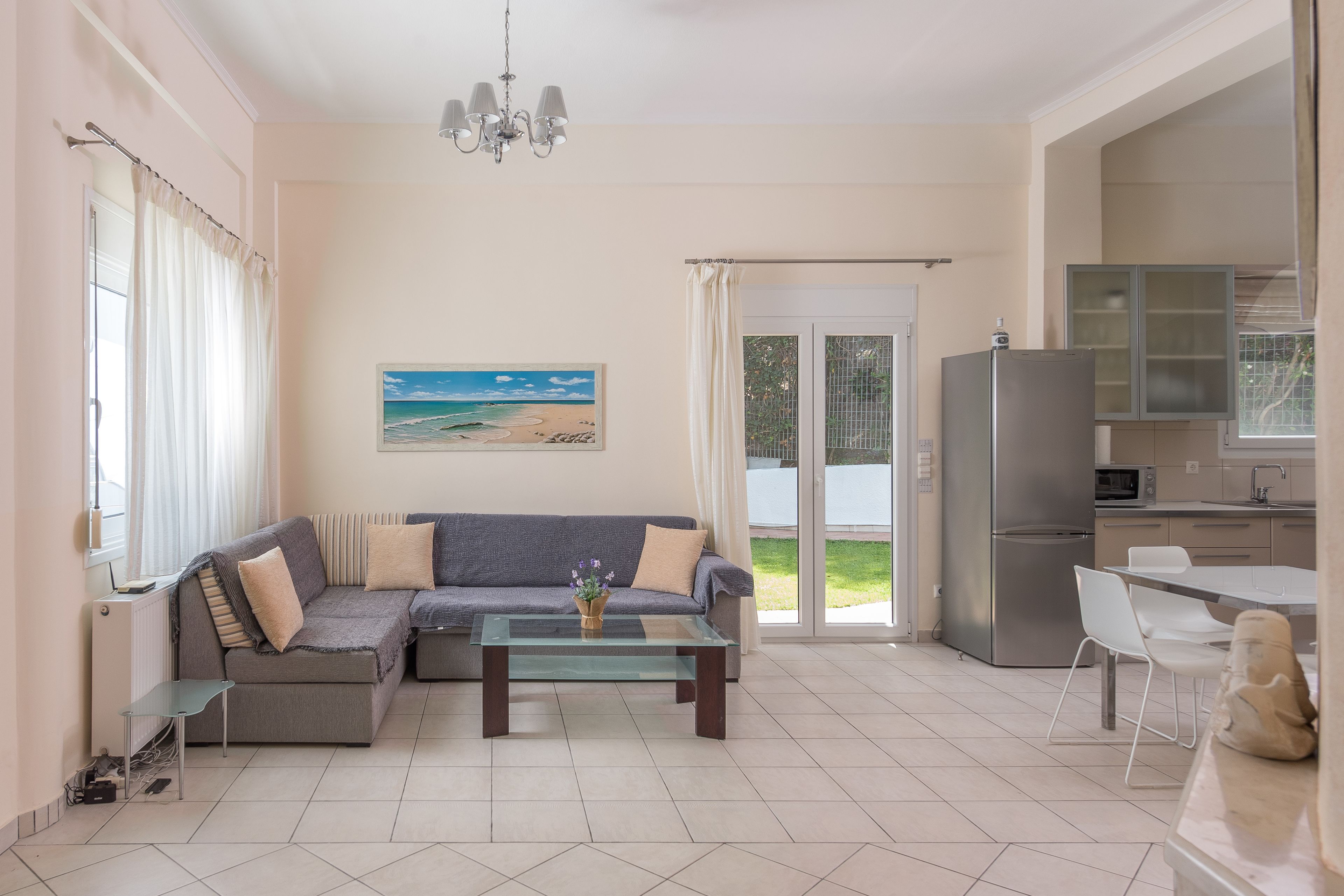 Duplex, 4 Bedrooms, Jetted Tub, Sea View | Living room | Plasma TV, fireplace, DVD player
