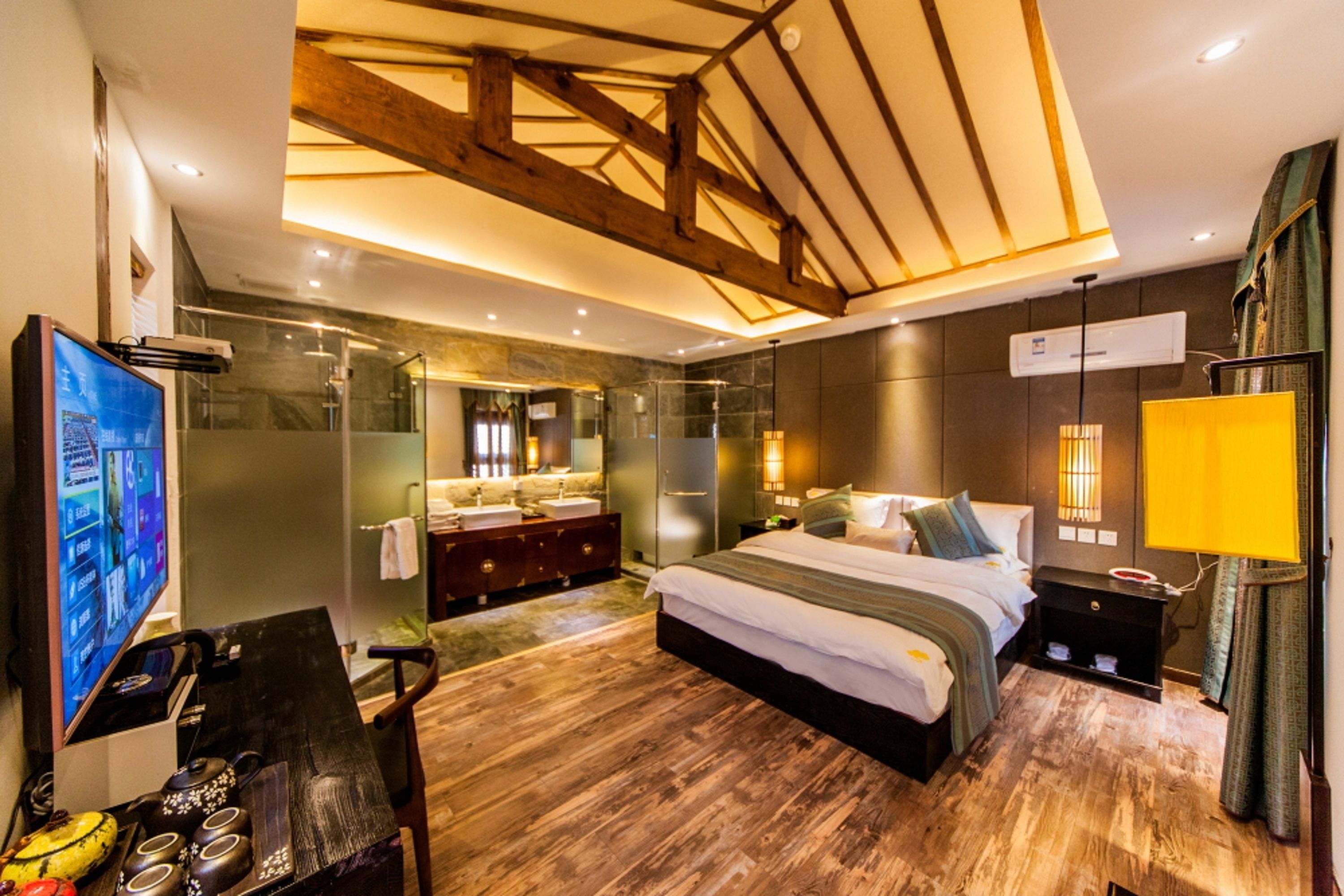 superior studio | premium bedding, desk, blackout curtains, soundproofing