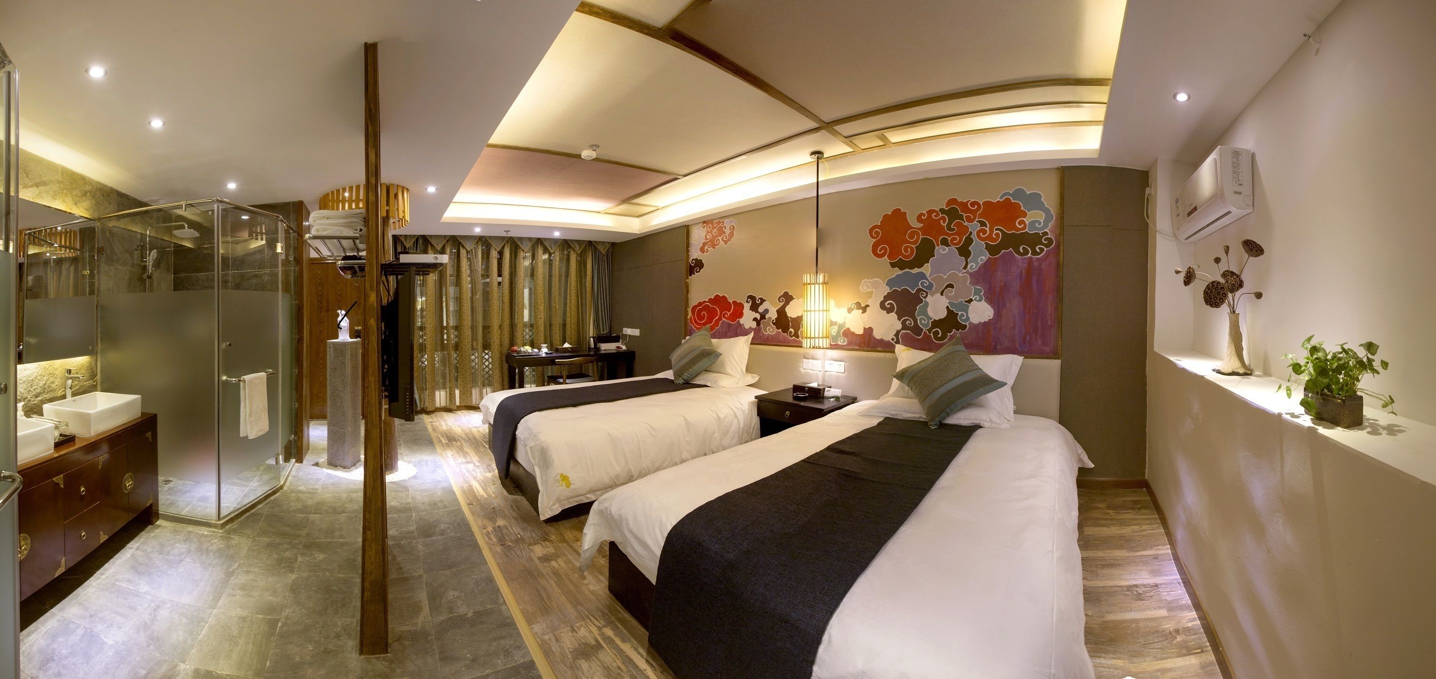 deluxe twin room | premium bedding, desk, blackout curtains, soundproofing