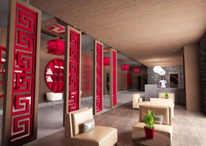 5 bars-salons, bar attenant à la piscine, bar sur la plage