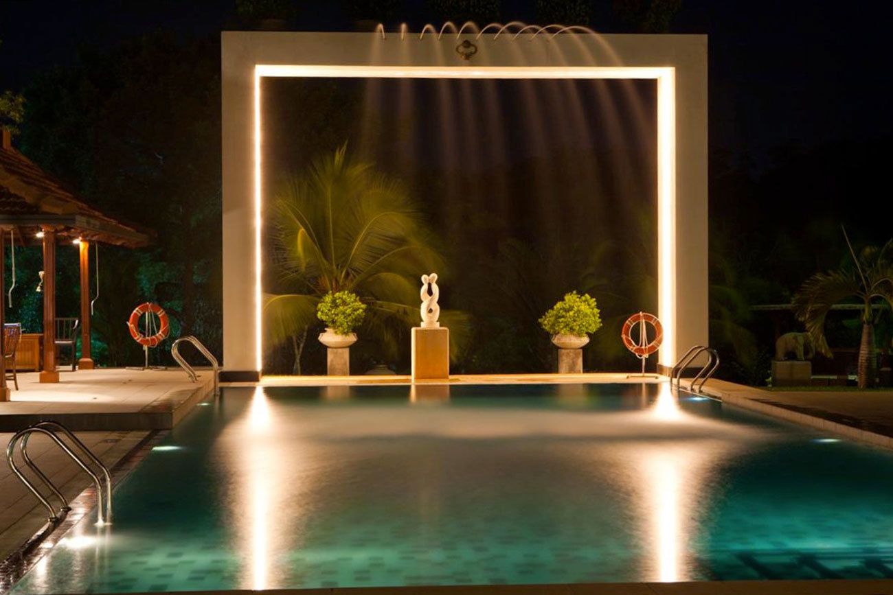 Indoor pool, outdoor pool, free pool cabanas, pool umbrellas