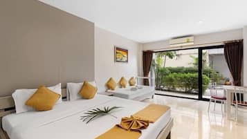 Superior Room, 1 Double Bed, Terrace, Ground Floor | Minibar, in-room safe, desk, free WiFi