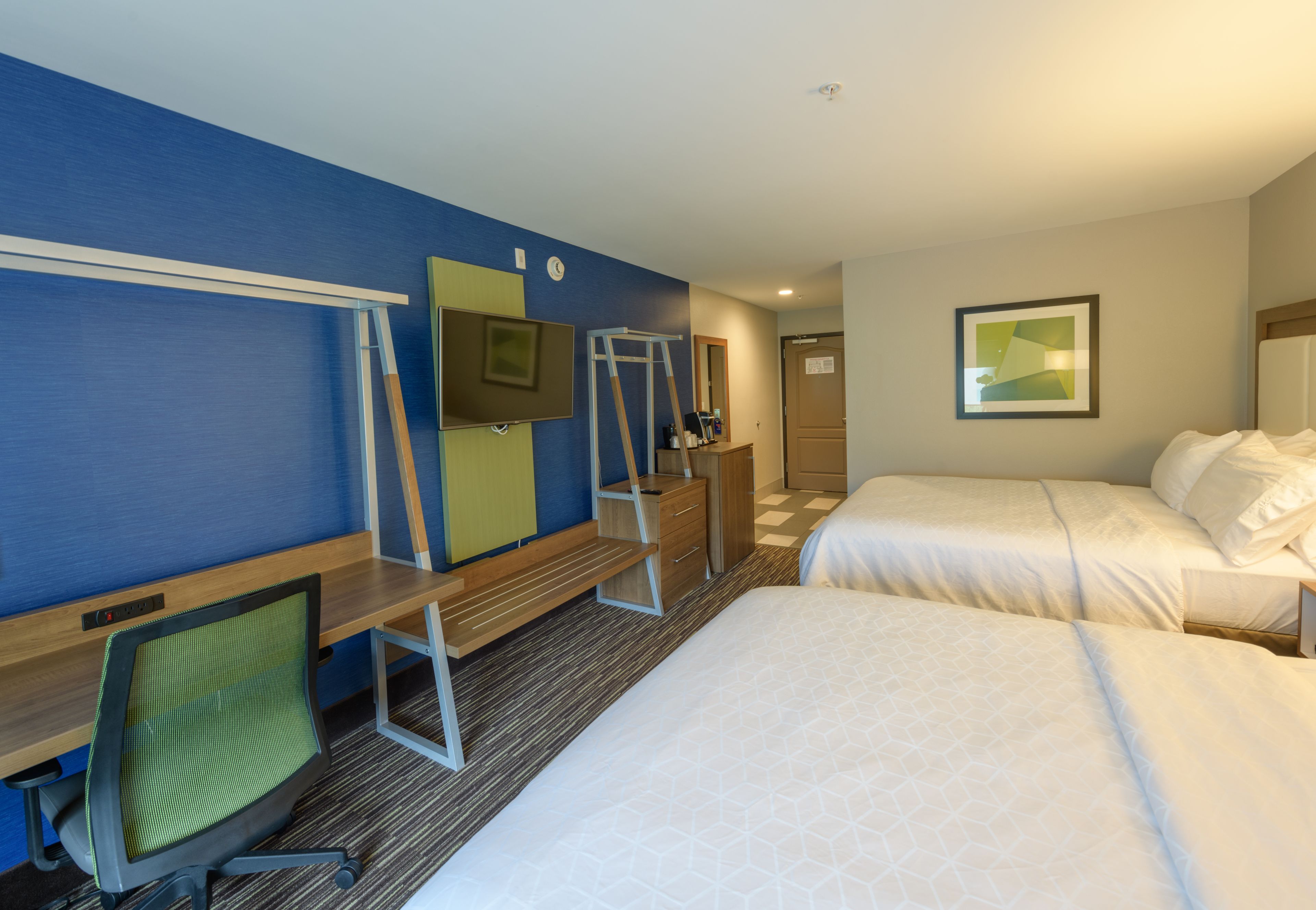 standard room, 2 queen beds | 1 bedroom, in-room safe, desk, iron/ironing board