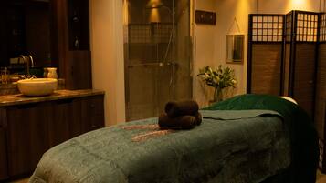 Tratamentos corporais, aromaterapia, massagens com pedras quentes