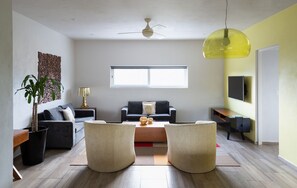 Family Suite, 2 Bedrooms, Kitchen, Tower (Price for 4 persons) | Living area