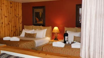 Family Room, 2 Queen Beds | Premium bedding, individually decorated, desk, blackout drapes