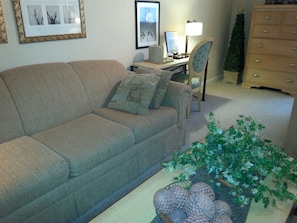 Premier Suite, 1 Queen Bed (No Children Allowed) | Living area | 32-inch flat-screen TV with digital channels, TV