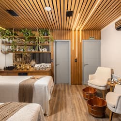 Behandelingskamers voor koppels, lichaamsbehandelingen, aromatherapie