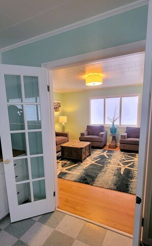 Casa de campo familiar, 1 habitación, para no fumadores | Área de sala de estar | Televisión de pantalla plana y reproductor de DVD