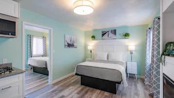 Comfort Studio Suite, 2 Queen Beds, Non Smoking, Kitchenette | 1 bedroom, premium bedding, free WiFi, bed sheets