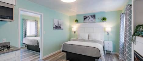 Suite estudio Confort, 2 camas Queen size, para no fumadores, cocineta | 1 habitación, ropa de cama de alta calidad, wifi gratis y ropa de cama