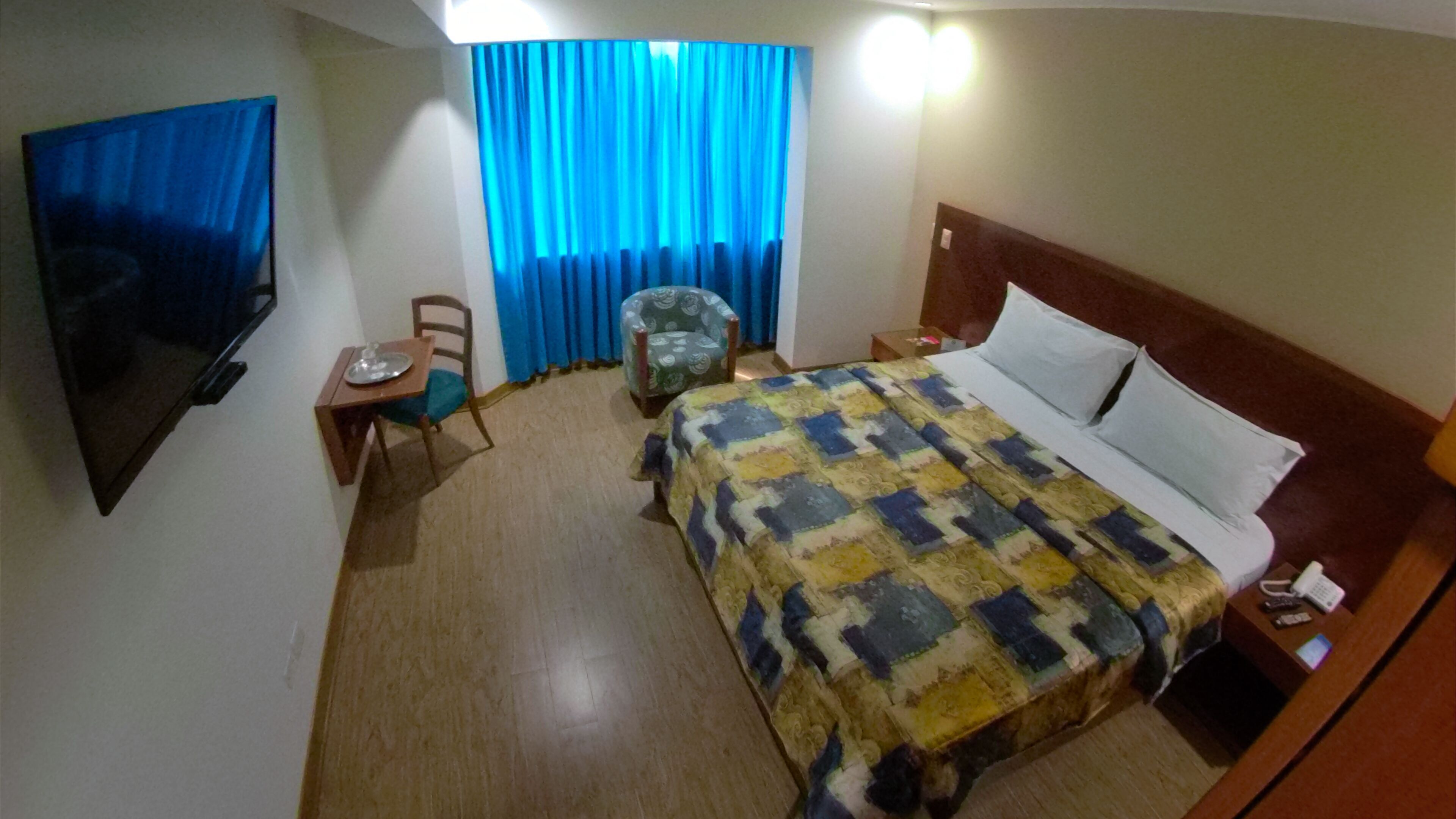 Blackout curtains, iron/ironing board, free WiFi, bed sheets