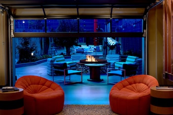 Sitting area in hotel lobby at Hotel Zephyr San Francisco