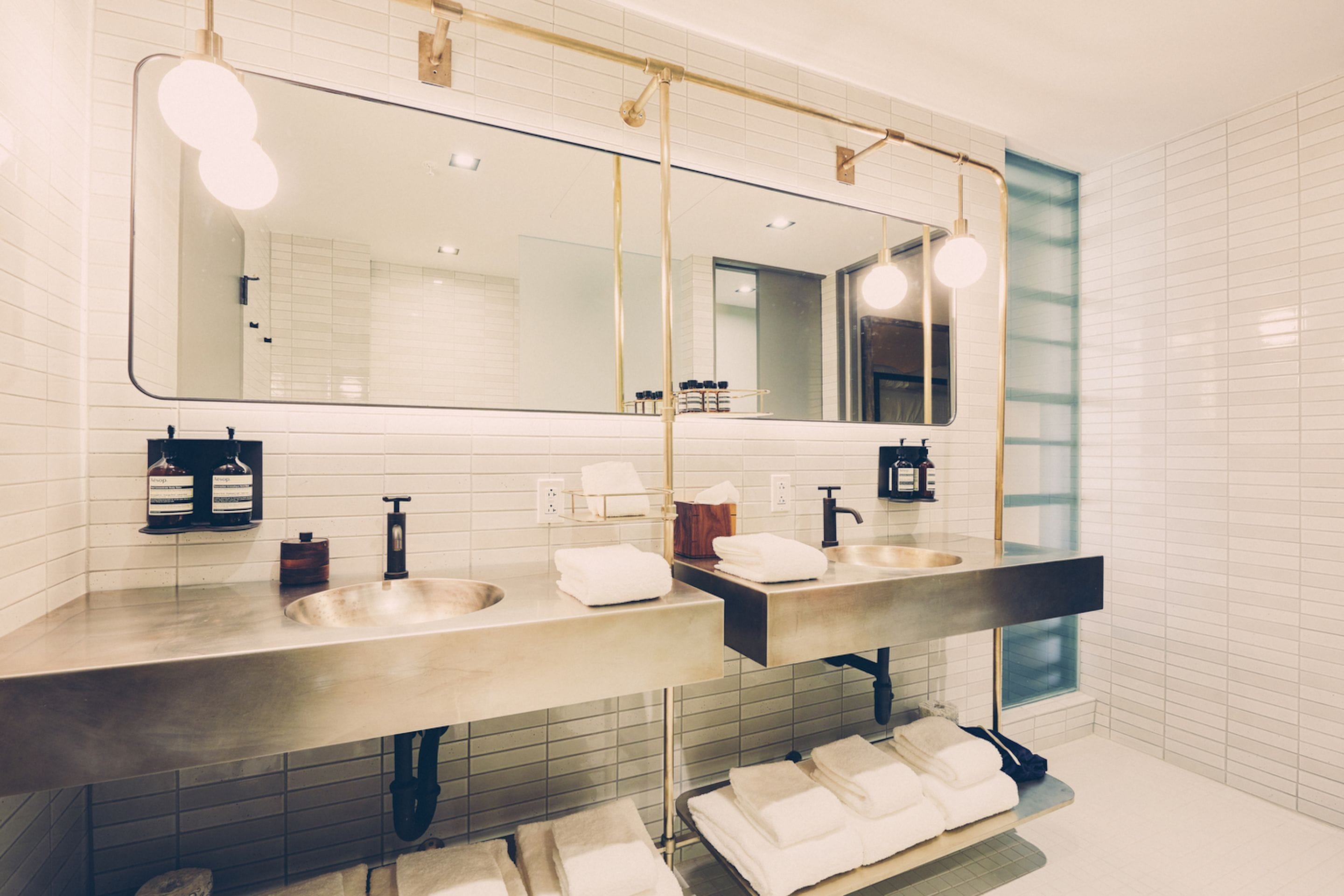 room (bunkroom) | bathroom | designer toiletries, hair dryer, bathrobes, towels
