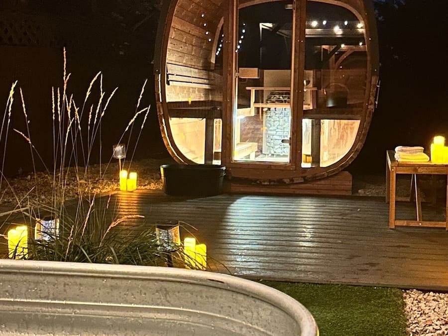 Sauna seca, hidroterapia