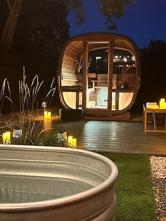 Sauna, hidroterapia. Lakeside Villa & Nordic Spa