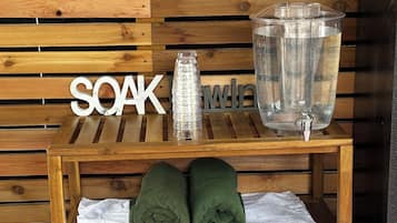 Sauna seca, hidroterapia