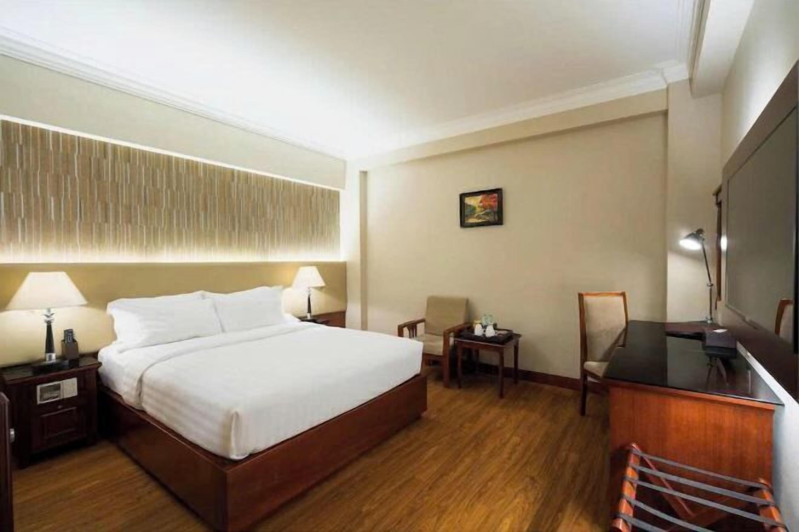 1 slaapkamer, luxe beddengoed, een minibar, een kluis op de kamer
