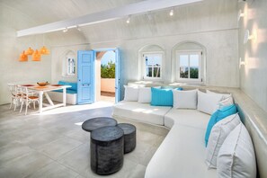 Premium Villa, 2 Bedrooms, Private Pool | Living area | 32-inch flat-screen TV with satellite channels, LCD TV, DVD player