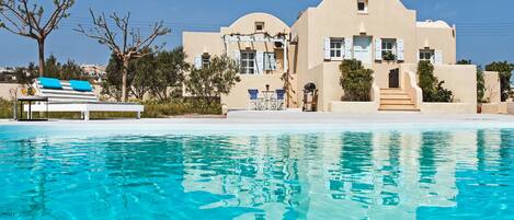 Villa Premium - 2 sovrum - privat pool | 2 sovrum, italienska Frette-lakan och sängtillbehör av högsta kvalitet