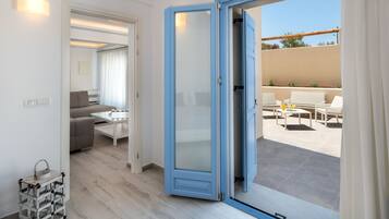 Apartment, 2 Schlafzimmer, Whirlpool, Erdgeschoss | Ausblick vom Zimmer