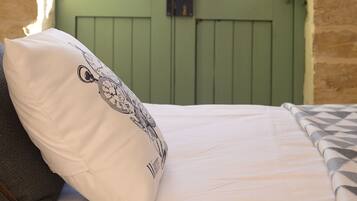 Double or Twin Room (En-suite bathroom & Patio) | In-room safe, desk, free WiFi, bed sheets