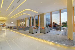 Sitteområde i lobbyen