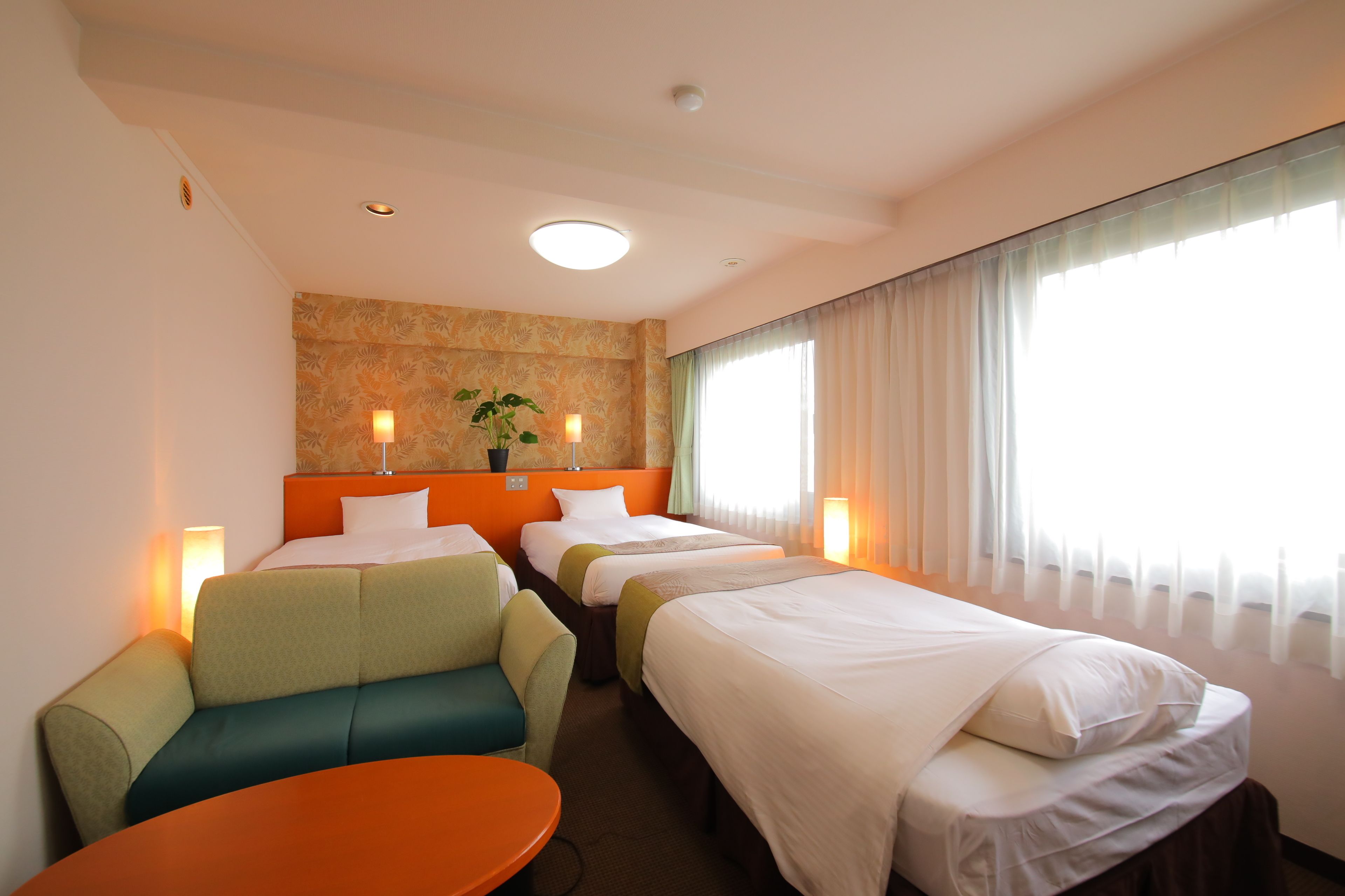 down duvets, desk, blackout curtains, iron/ironing board