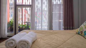 Deluxe Room, 1 King Bed, Balcony | In-room safe, soundproofing, free WiFi, bed sheets