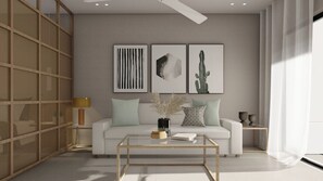 Living area - Villa Maraki (Skiathos)