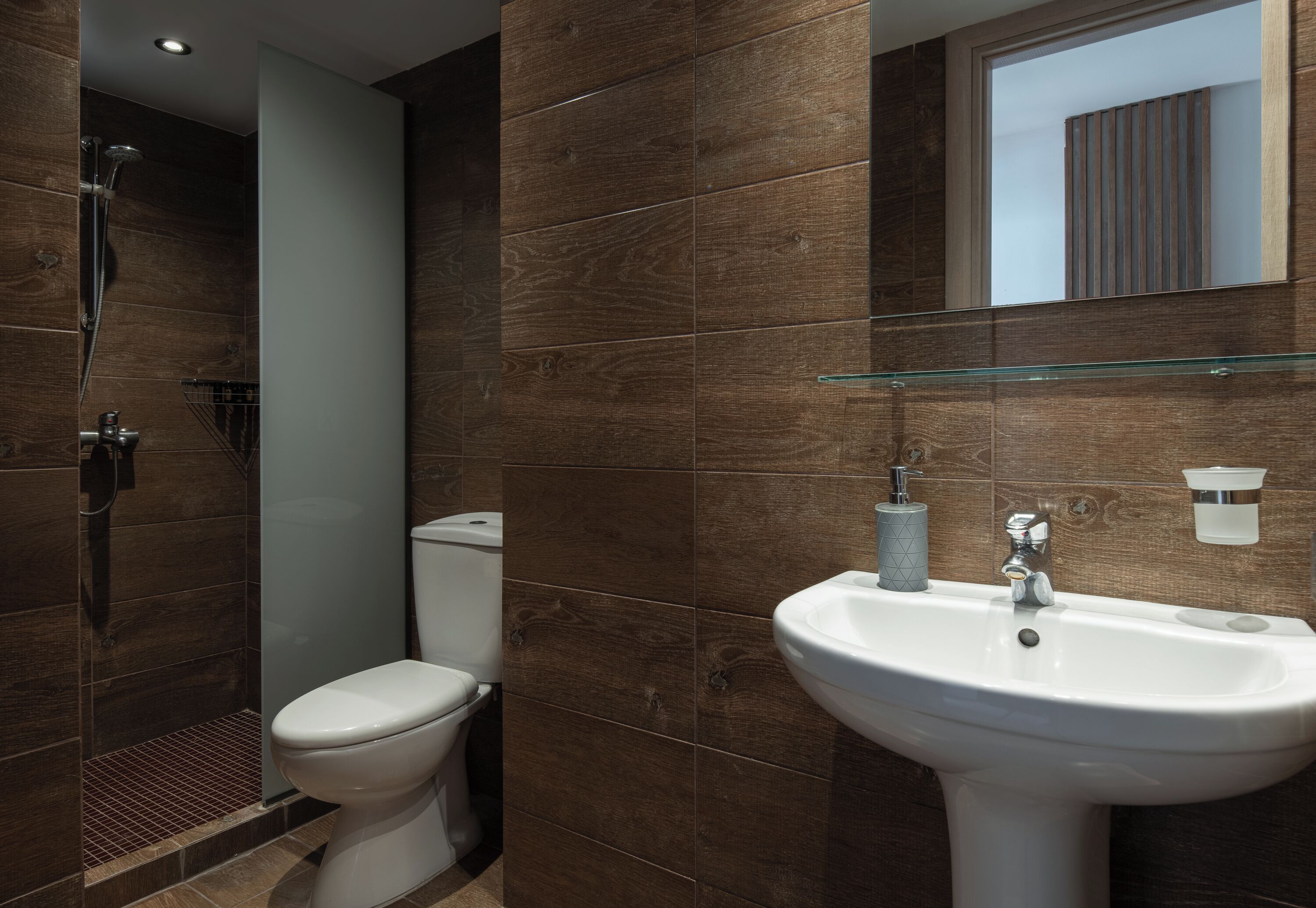 free toiletries, hair dryer, towels