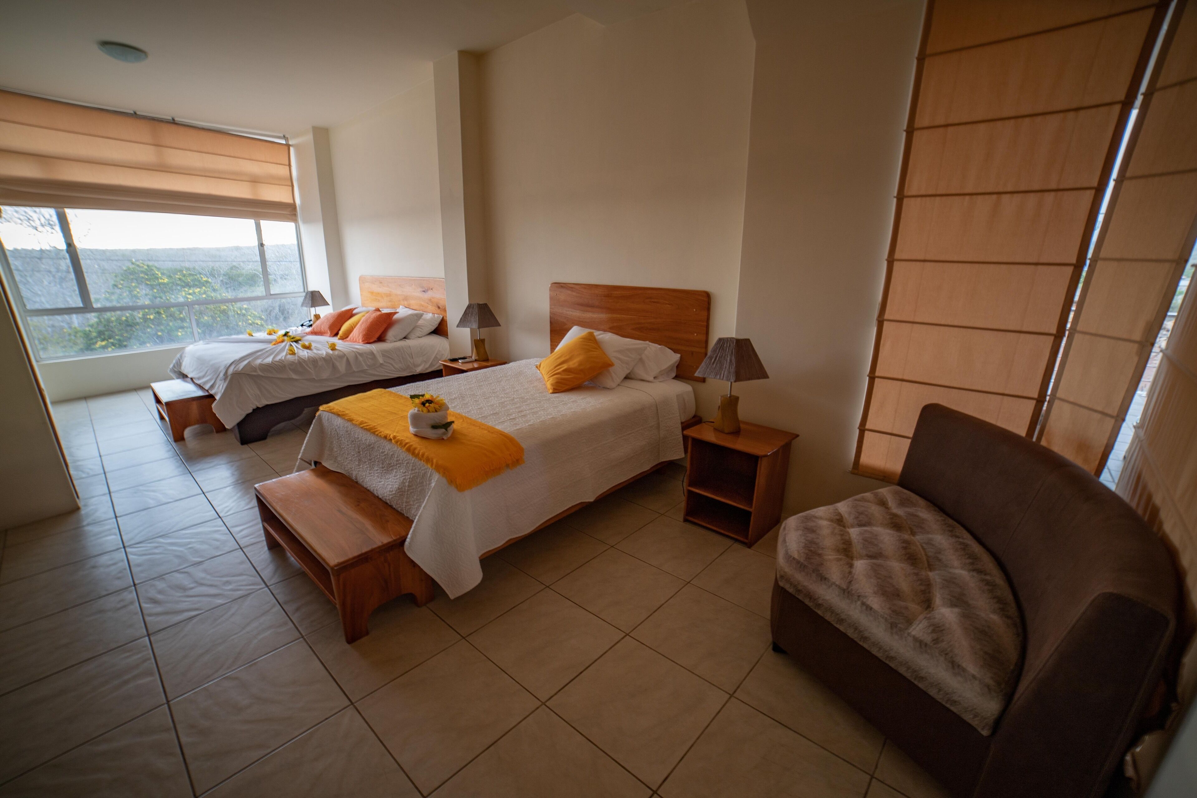 twin room, 2 queen beds, balcony, city view | view from room