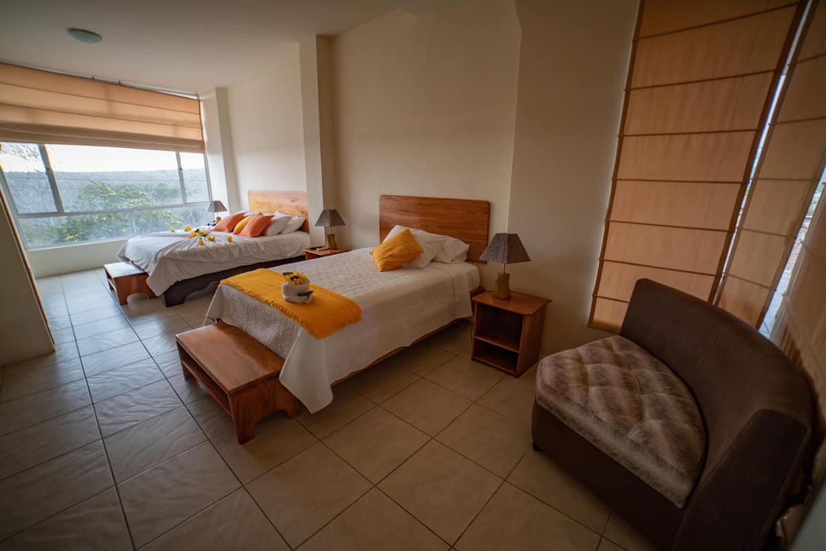 twin room, 2 queen beds, balcony, city view | view from room