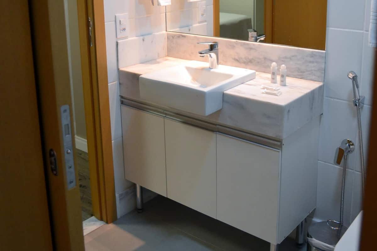 Bathroom | Shower, free toiletries, hair dryer, towels