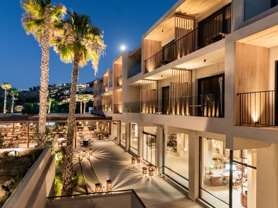 Fassade der Unterkunft – Abend/Nacht