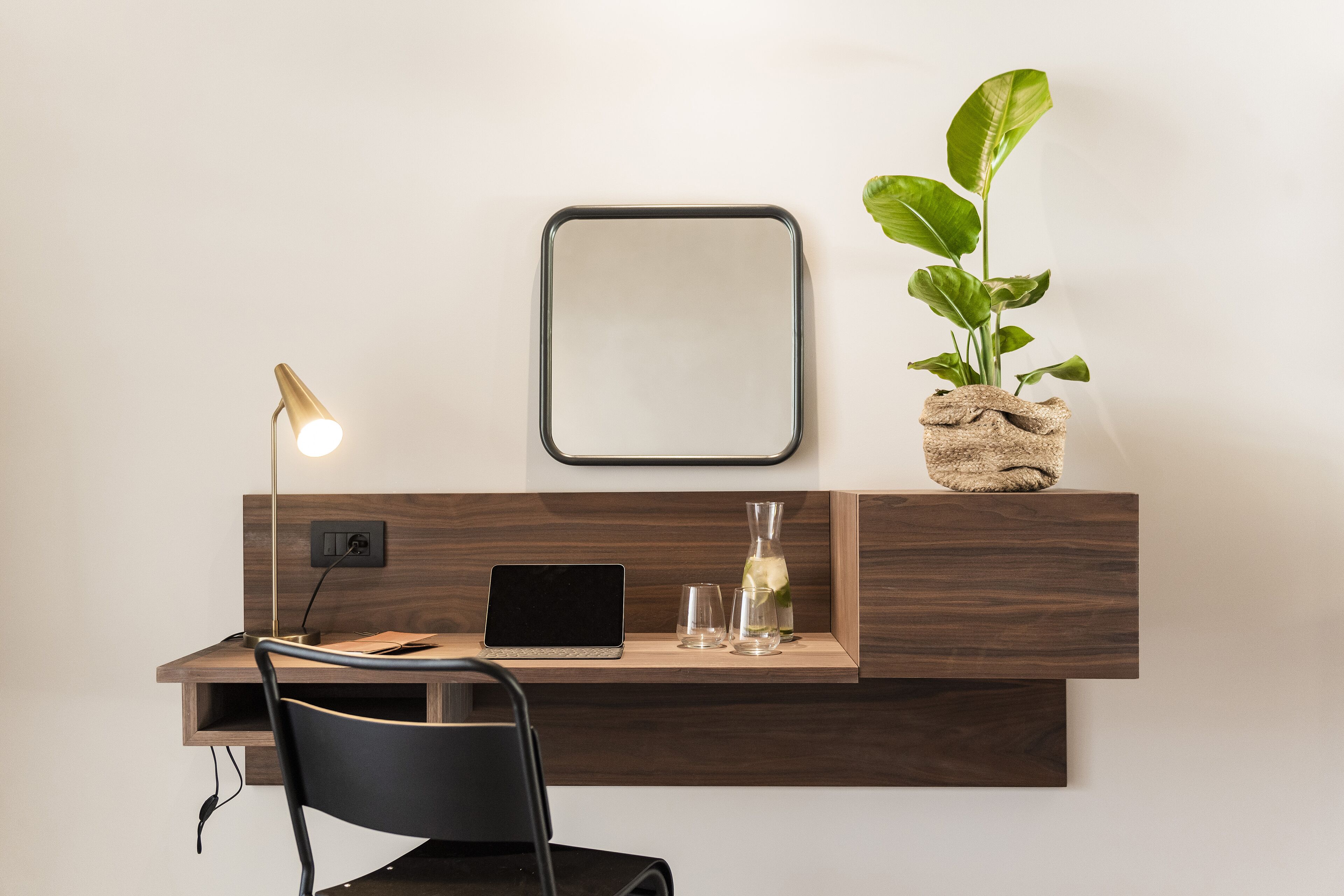 premium aqua view | 1 bedroom, in-room safe, desk, laptop workspace