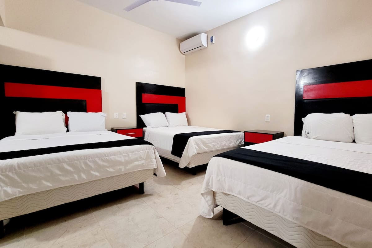 Family Triple Room, Multiple Beds | Iron/ironing board, free WiFi, bed sheets
