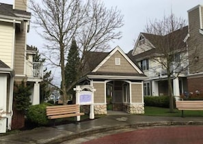 Front of property - evening/night - Escape at Eastside Condo and Townhomes (Issaquah)