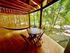 Studio, Accessible, Pool View | Terrace/patio