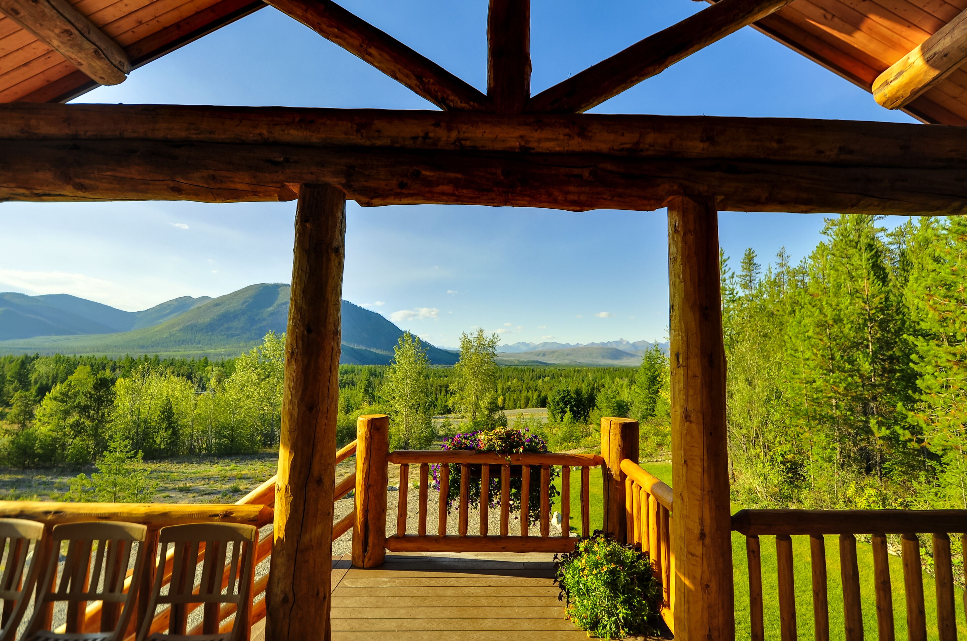 Glacier View Vacation Home | View from room