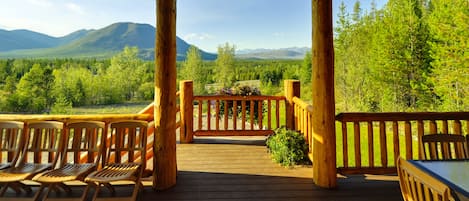 Ferienhütte, Bergblick | Balkon