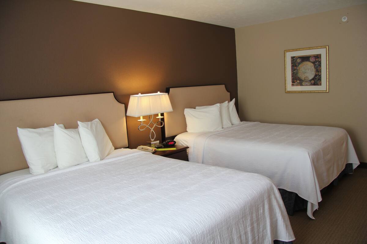 standard room, 2 queen beds, non smoking, refrigerator (new building) | desk, cots/infant beds, rollaway beds, free wifi