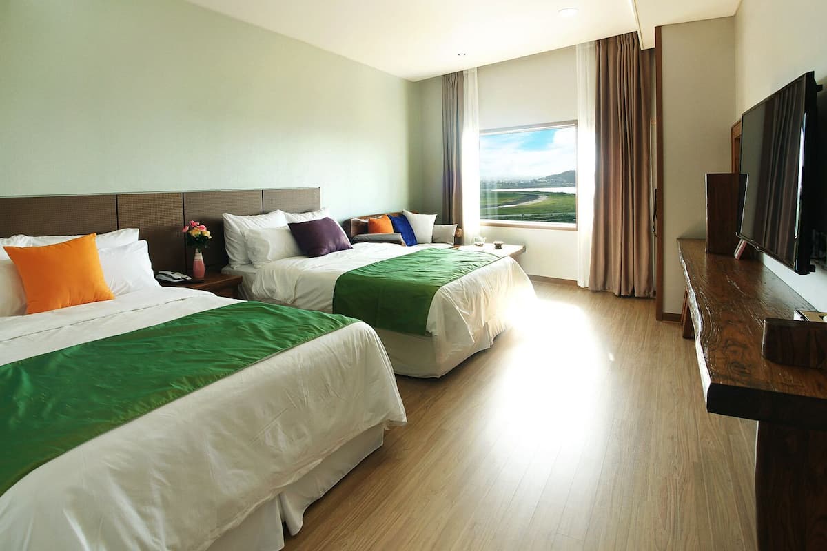 deluxe room | laptop workspace, blackout curtains, free wifi, bed sheets