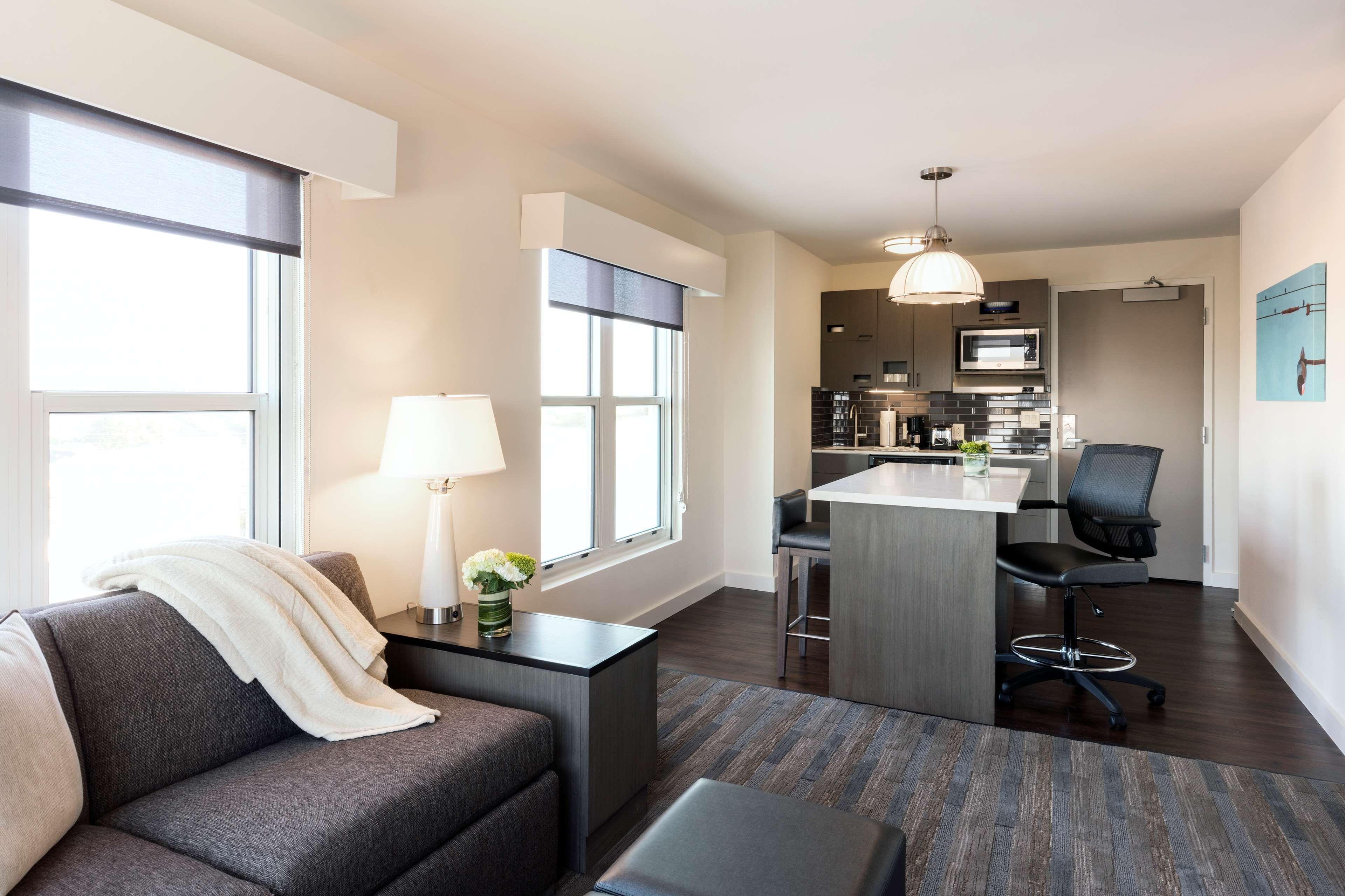 down duvets, pillow-top beds, desk, iron/ironing board