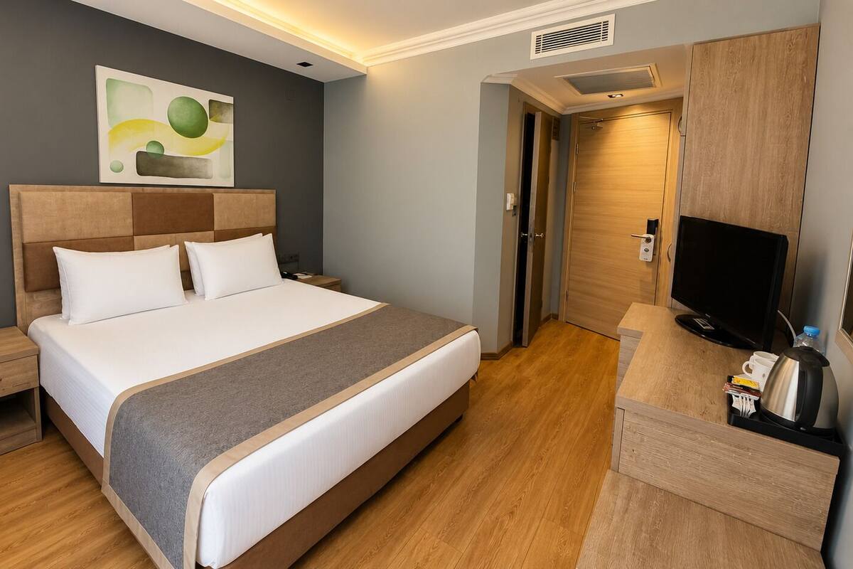 Habitació econòmica | Roba de llit hipoal·lergògena, minibar i caixa forta a l'habitació