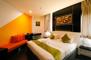 Suite superior | Tabla de planchar con plancha, wifi gratis y ropa de cama 