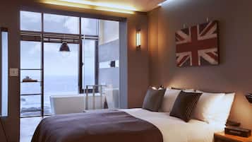 Studio, Kitchen, Ocean View (Pension Type) | Premium bedding, down comforters, soundproofing, free WiFi