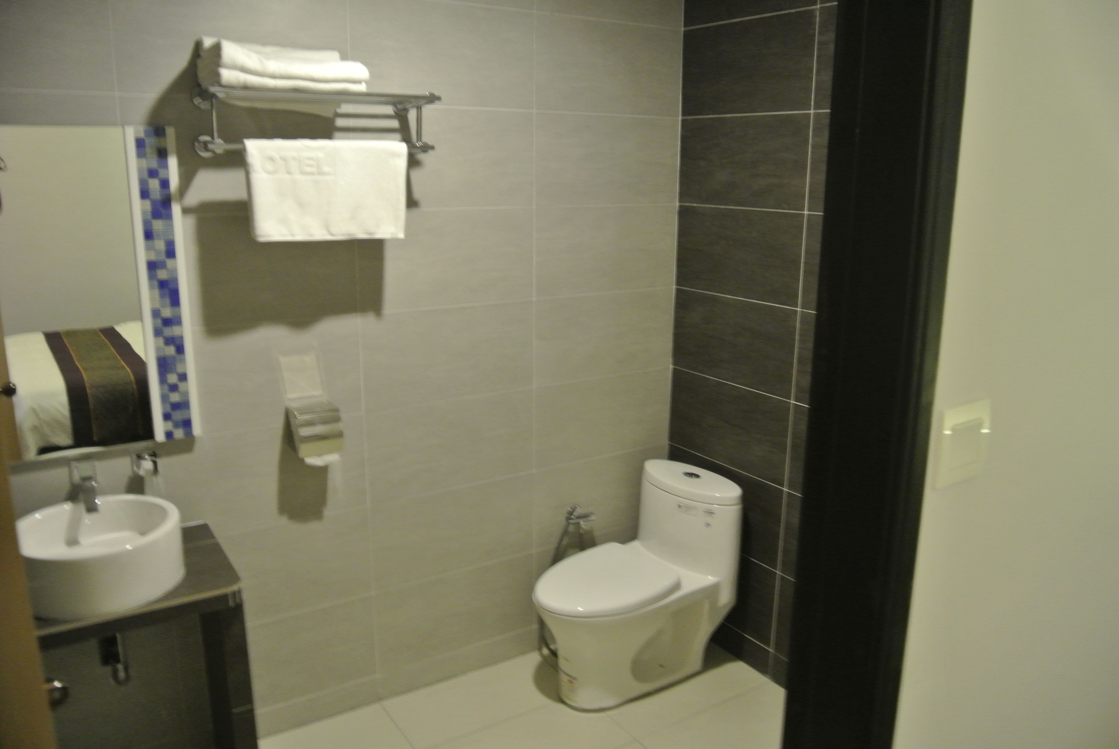 deluxe room | bathroom | shower, free toiletries, hair dryer, bidet